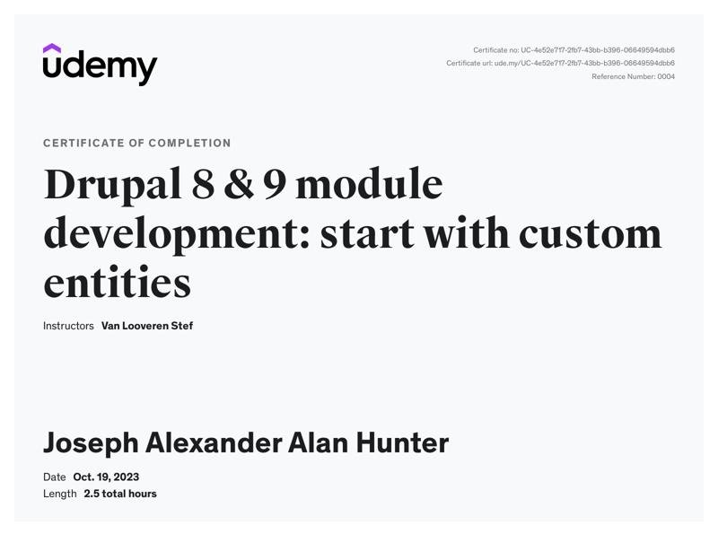 Drupal 9 Module development 